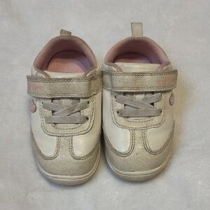 Carter's Cream and Pink Baby Walker Shoes